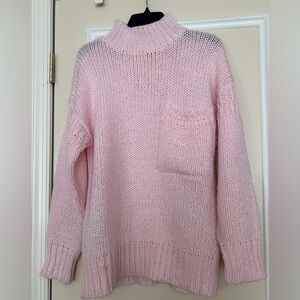 Pink Turtleneck Sweater
